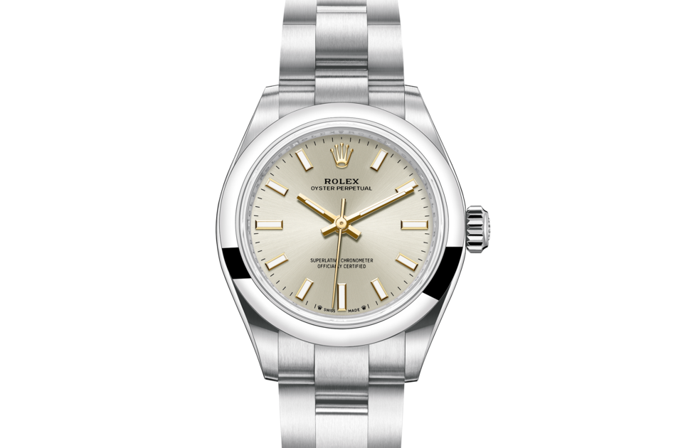 Rolex Oyster Perpetual 28 Oyster 28 mm Oystersteel Silver dial M276200-0001