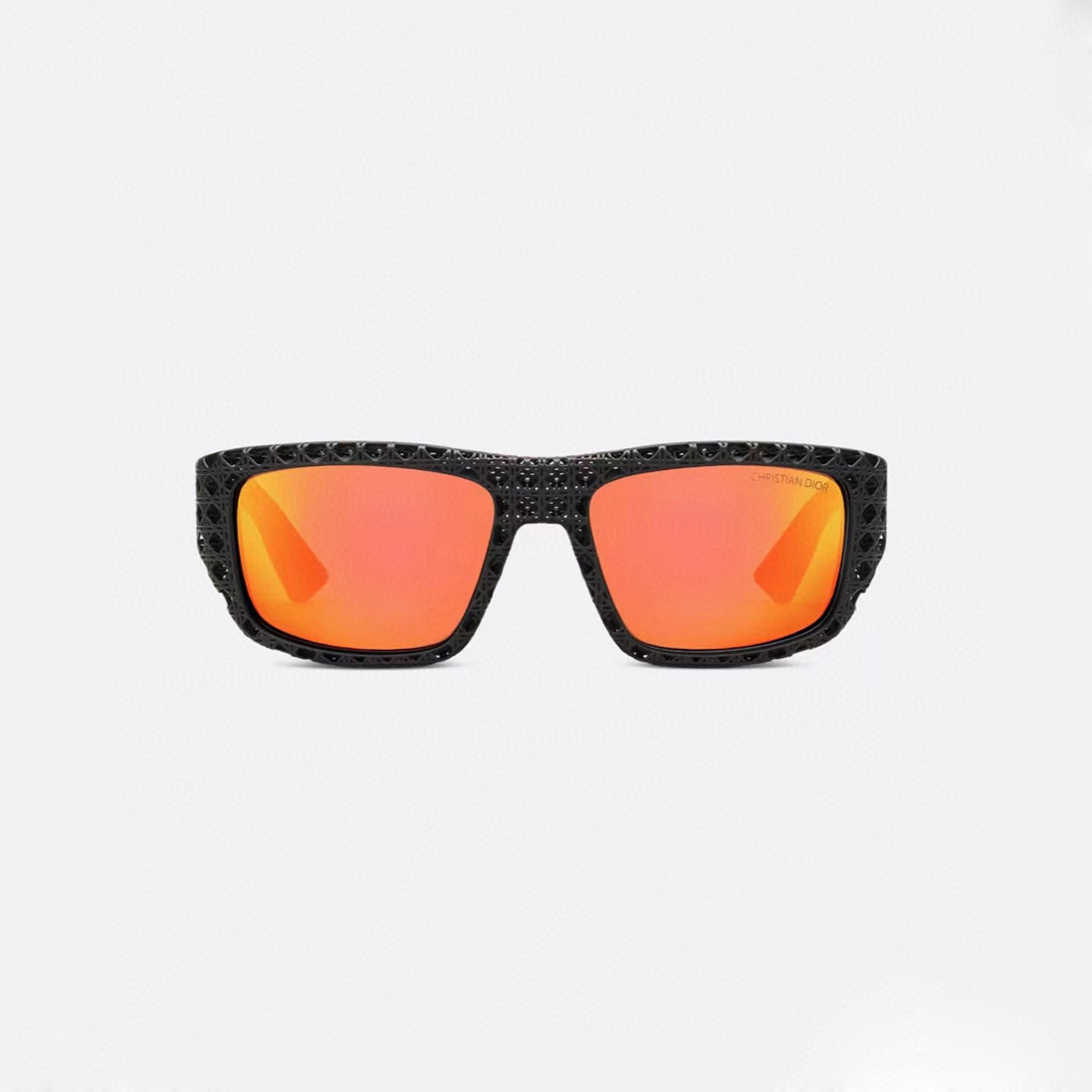 DIOR square frame glasses black orange/black tawny/black/white black/white tawny color Size 57口18-135