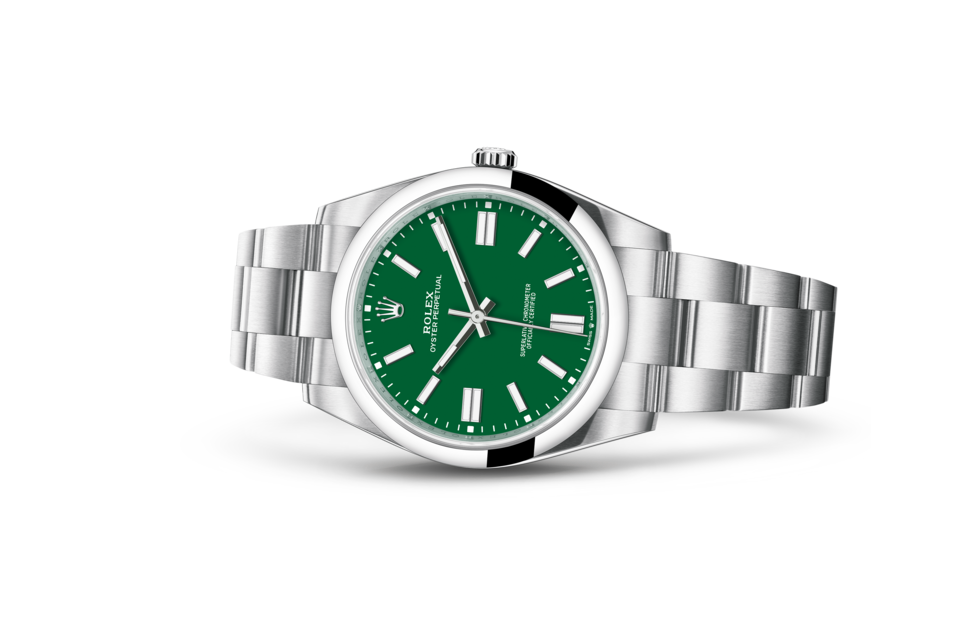 Rolex Oyster Perpetual 41 Oyster 41 mm Oystersteel Green dial M124300-0005