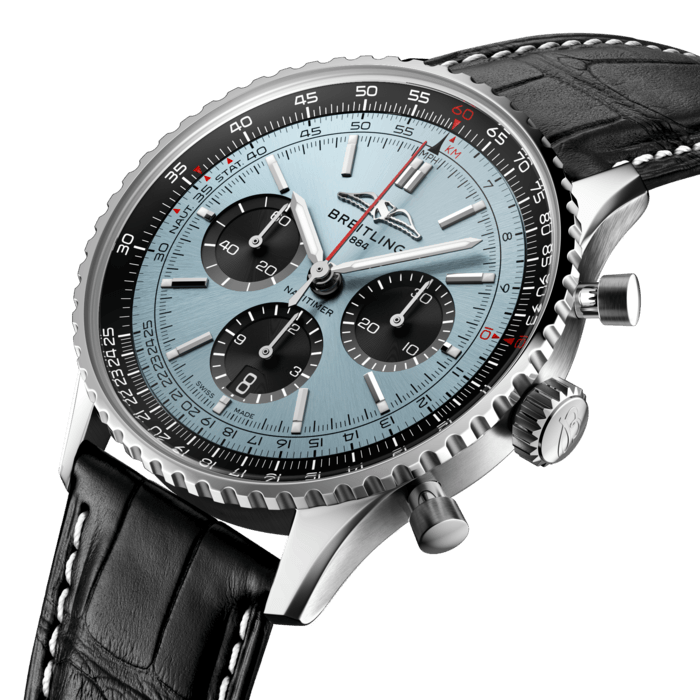 Breitling Navitimer B01 Chronograph 43 Stainless steel Ice blue AB0138241C1P1