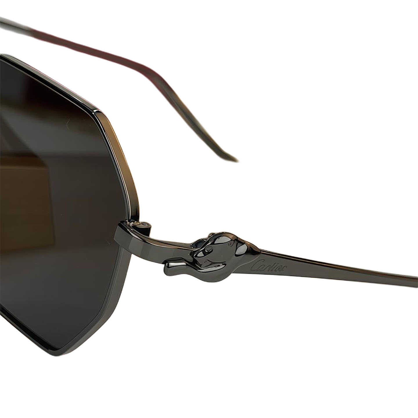 Cartier glasses black/grey/green/transparent grey/brown color Size 58-19-135