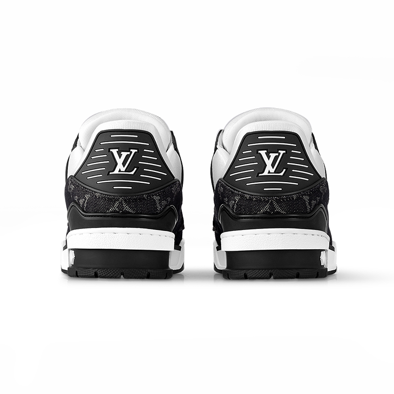 Louis Vuitton White With Black Sneakers