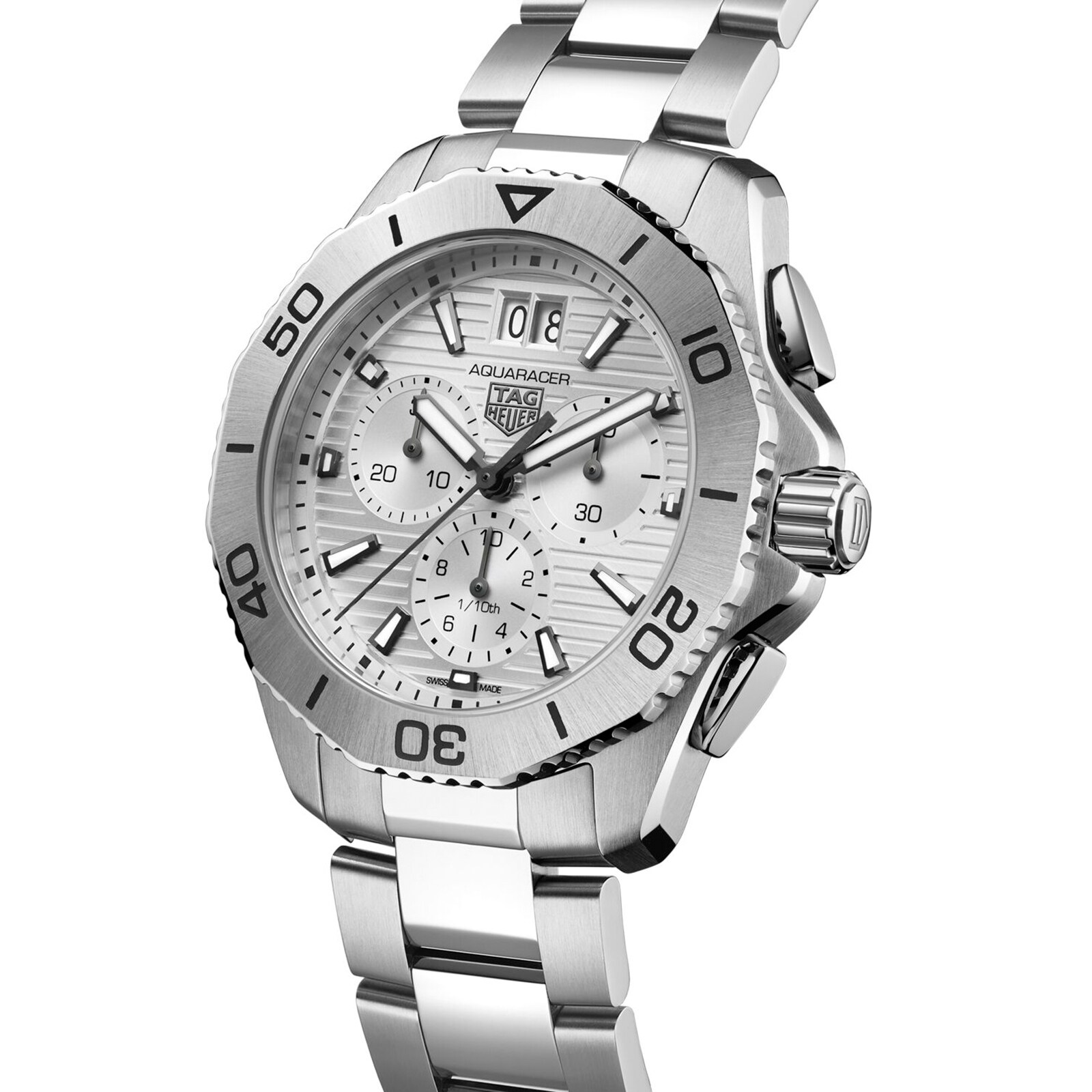 TAG Heuer Aquaracer Chronograph 40mm Mens Watch Grey CBP1111.BA0627