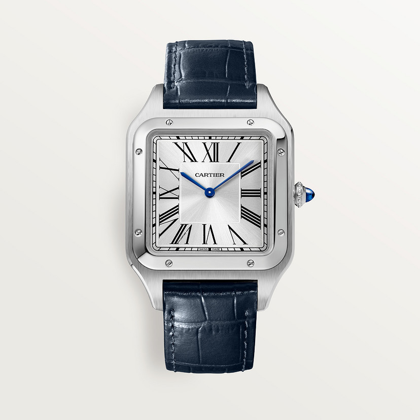 Santos-Dumont watch Extra-large model steel leather CRWSSA0032