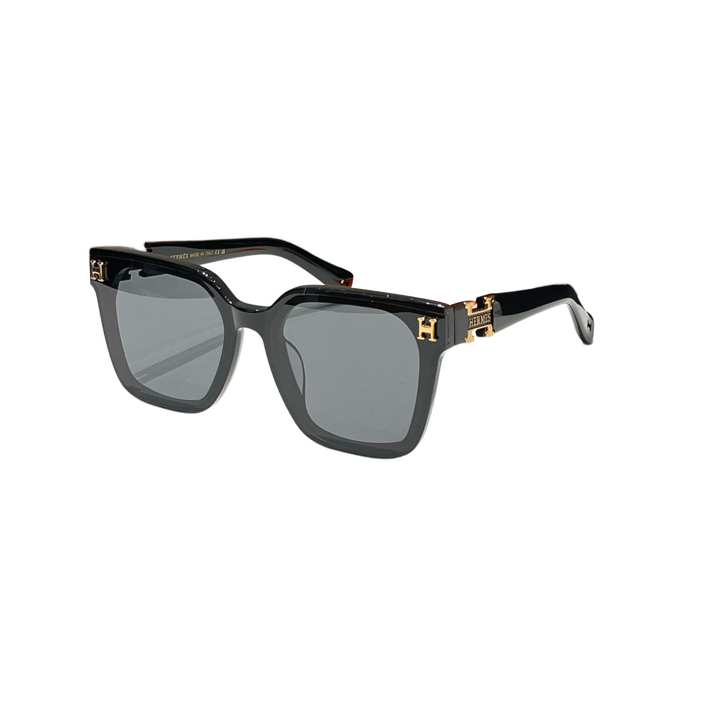 Hermès square frame glasses black/teal/grey/black brown/pink/leopard/orange color Size 51口21-140