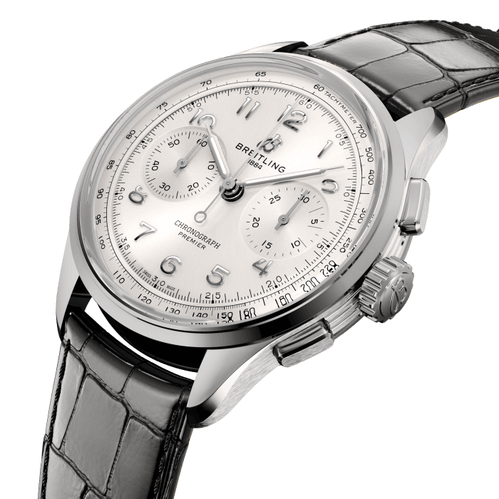 Breitling Premier B09 Chronograph 40 Stainless steel Silver AB0930371G1P1