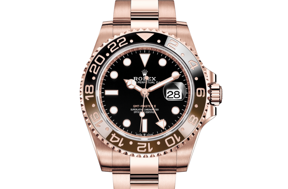 Rolex GMT-Master II Oyster 40 mm Everose gold Black dial M126715CHNR-0001