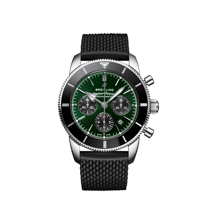 Breitling  Superocean Heritage B01 Chronograph 44 Limited Edition Stainless steel Green AB01621A1L1S1