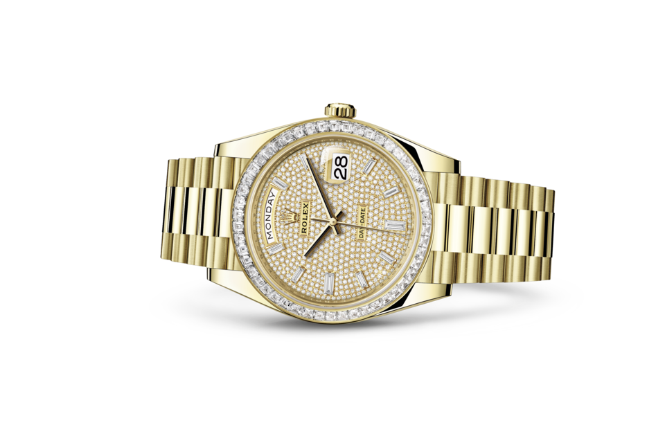 Rolex Day-Date 40 Oyster 40 mm yellow gold and diamonds Diamond-paved dial M228398TBR-0036