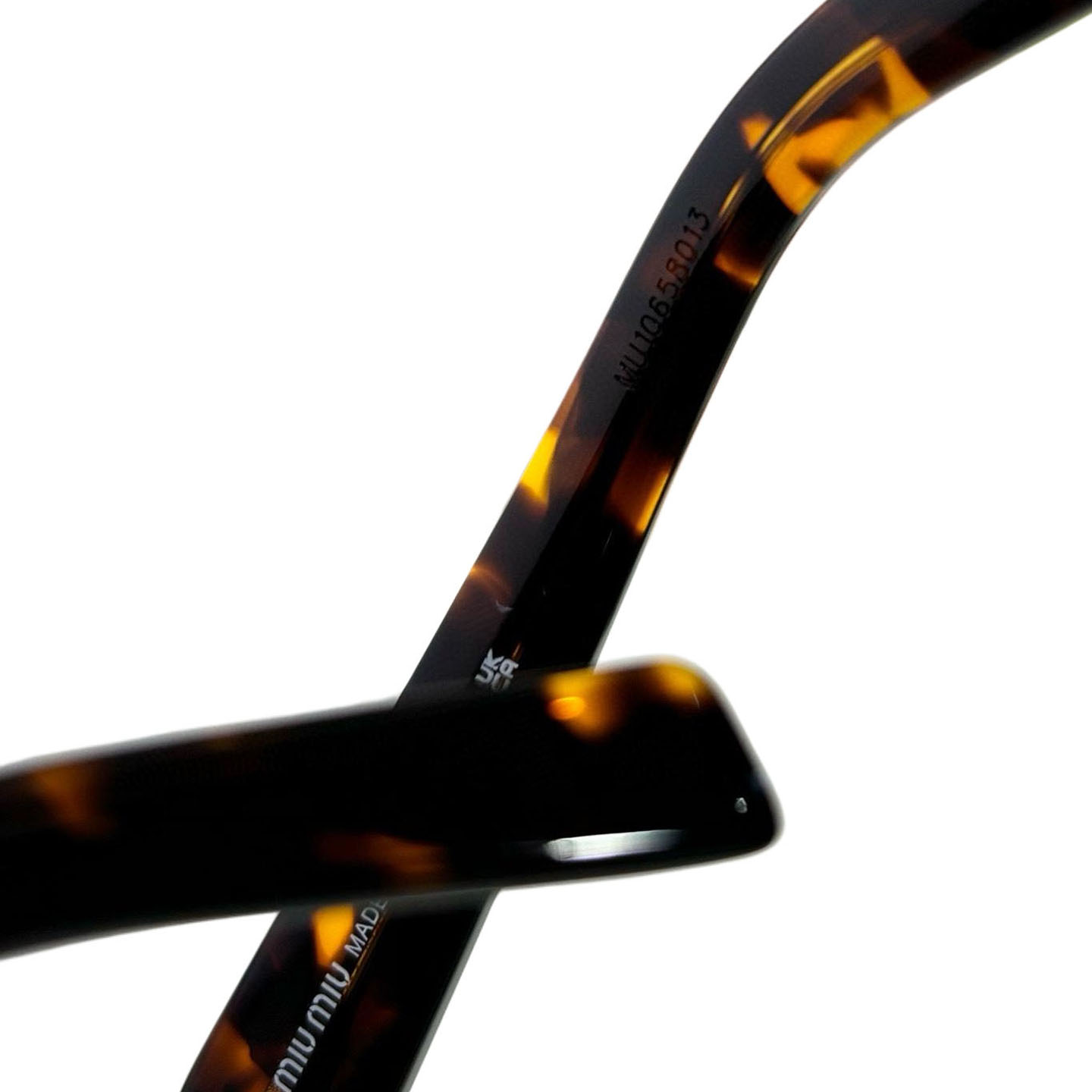 Miu Miu Cat Eye glasses leopard/leopard brown/black/tawny/black brown/ivory color Size 55-18-140