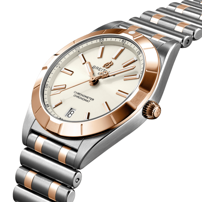 Breitling Chronomat 32 Stainless steel 18k red gold White U77310101A1U1