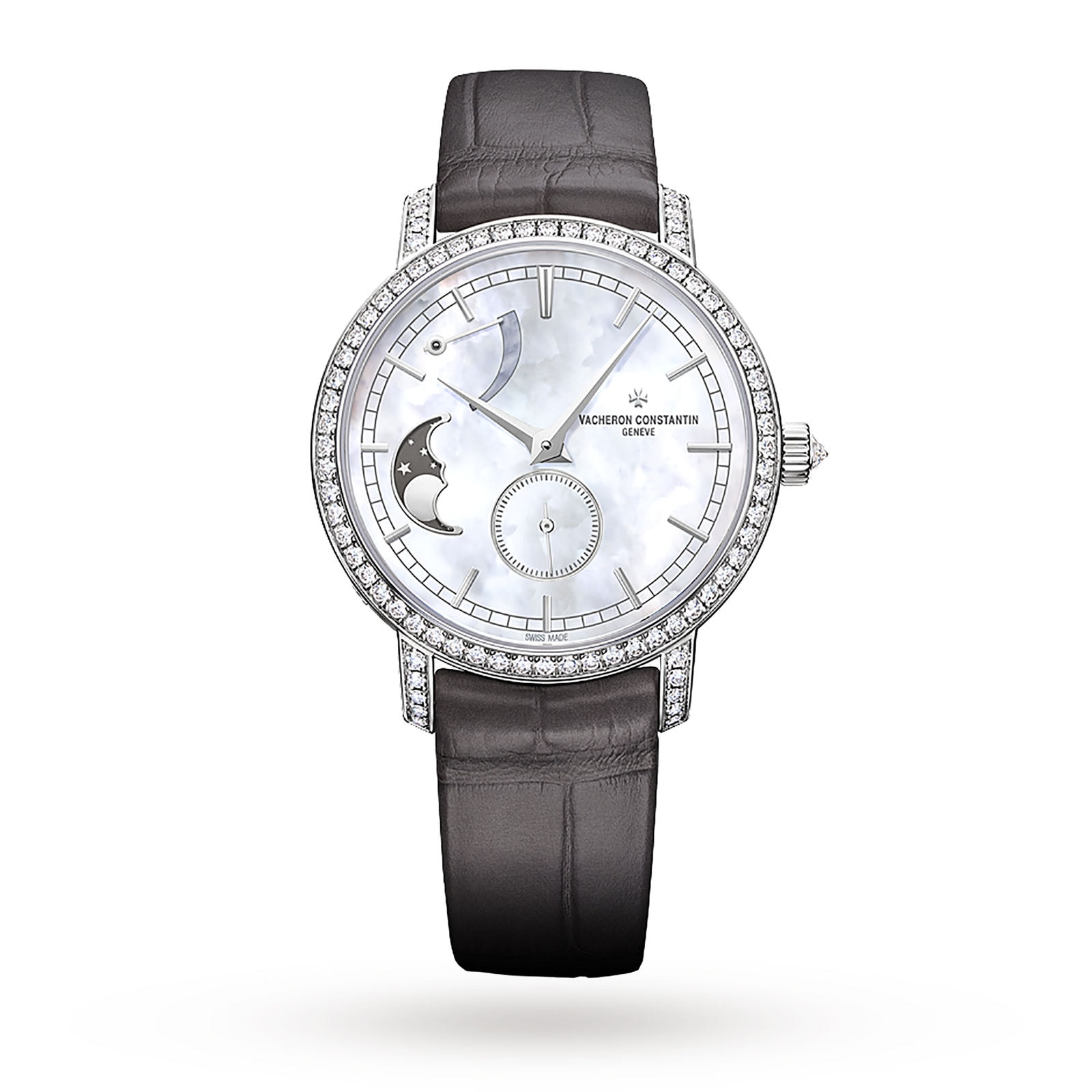 Vacheron Constantin Traditionnelle Moon Phase and. Power Reserve Small Model Ladies Watch 83570/000G 9916