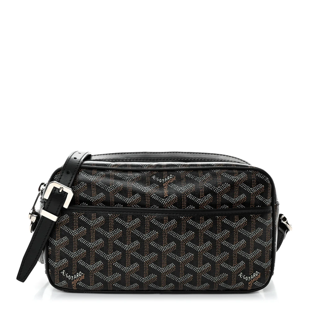 Goyard Sac Cap Vert PM Black Goyardine Canvas Silver Hardware