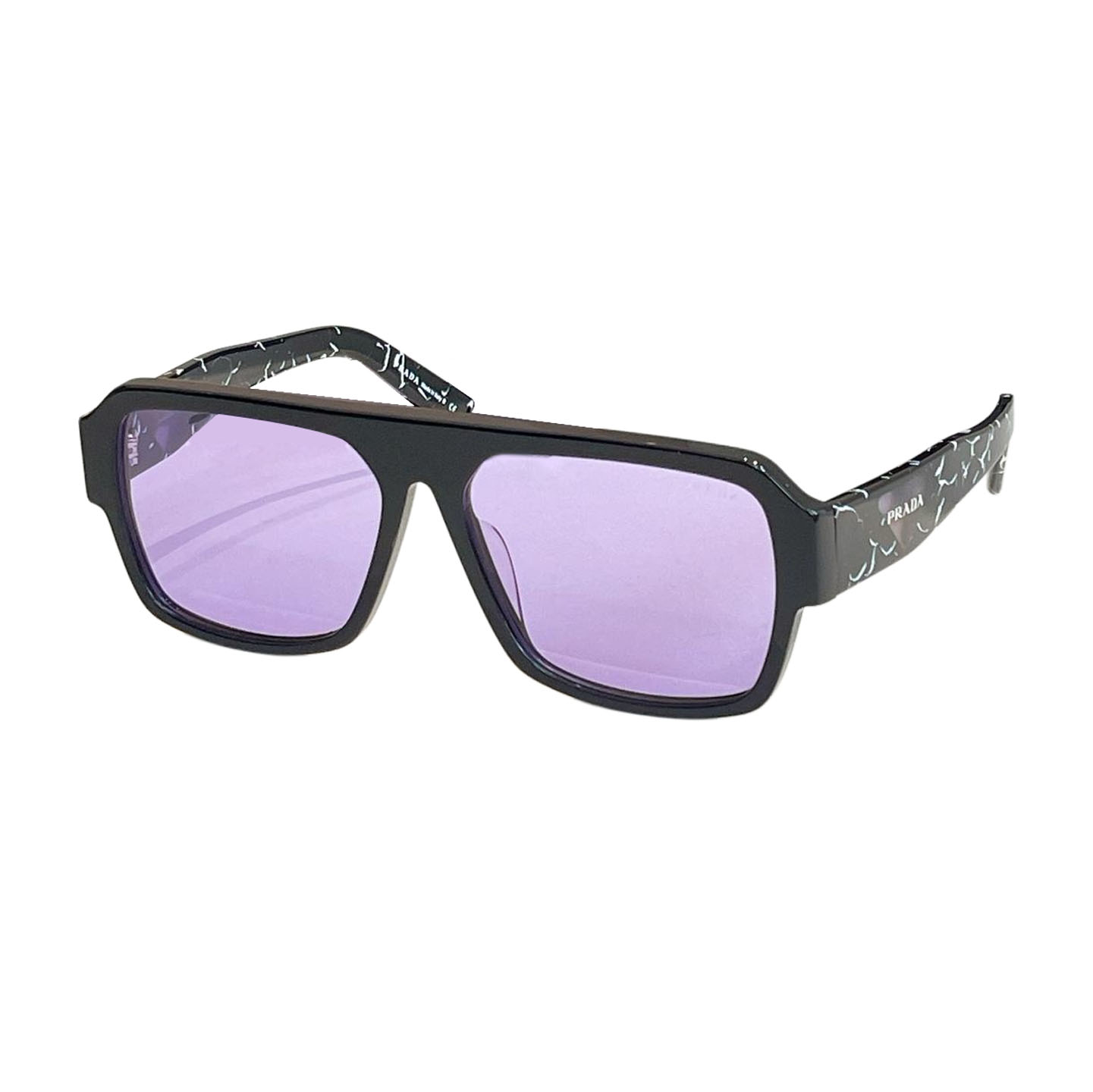 Prada square frame glasses purple/black/orange/brown/white color Size 56口16-145