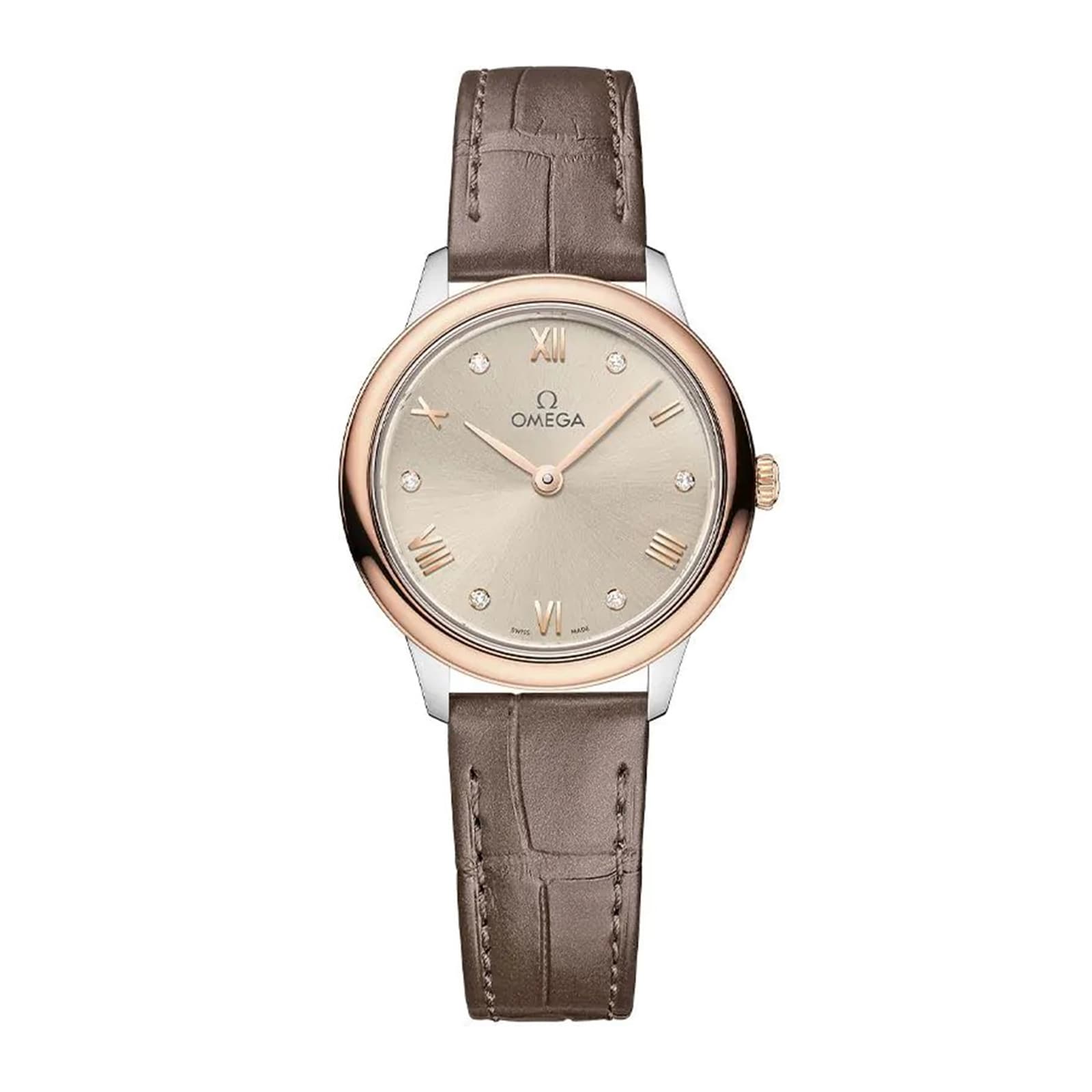 Omega De Ville Prestige 27.5mm Ladies Watch Linen O43423286059001