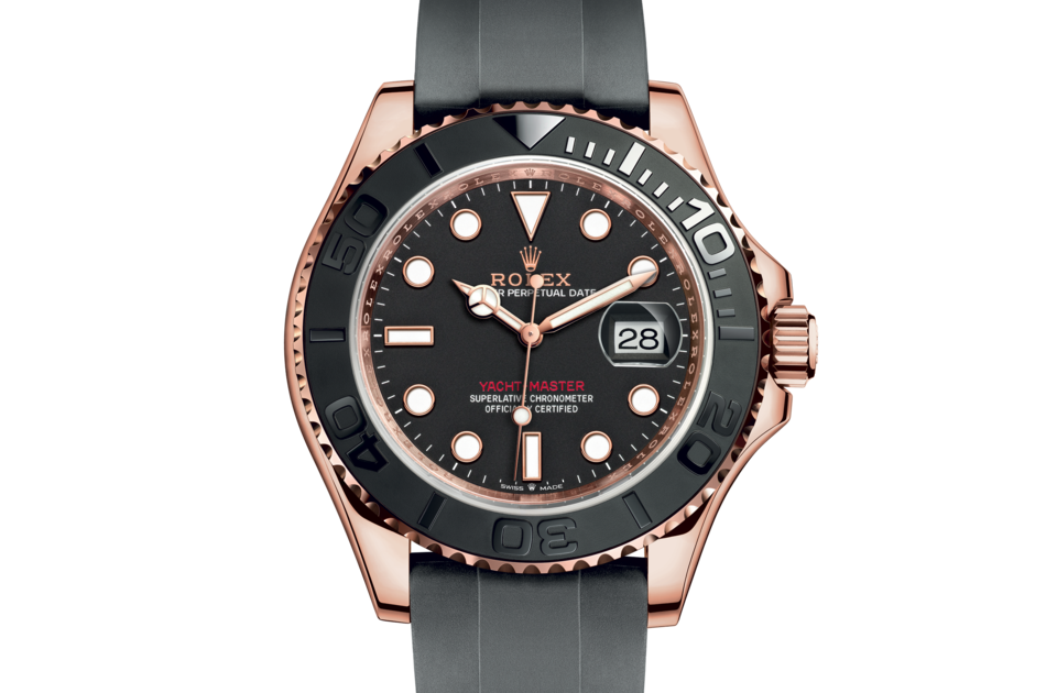 Rolex Yacht-Master 40 Oyster 40 mm Everose gold Intense black dial M126655-0002