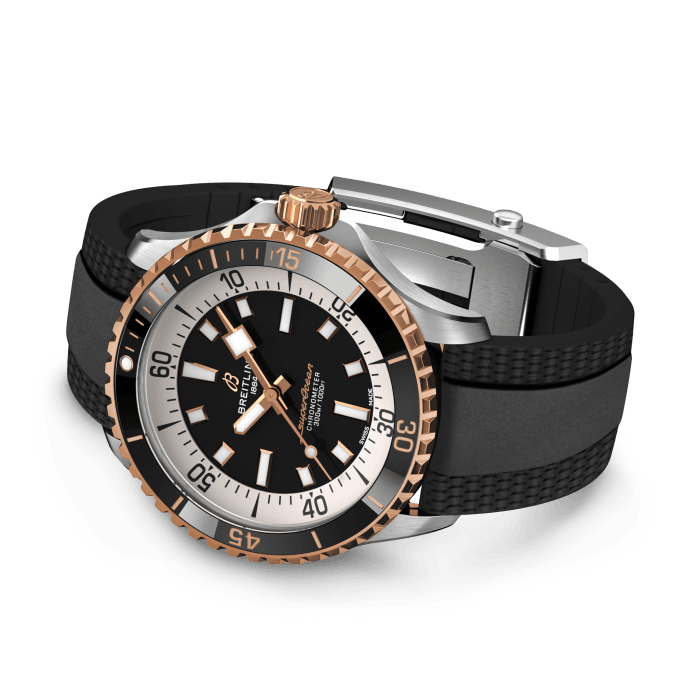 Breitling Superocean Automatic 42 Stainless steel 18k red gold Black U17375211B1S1
