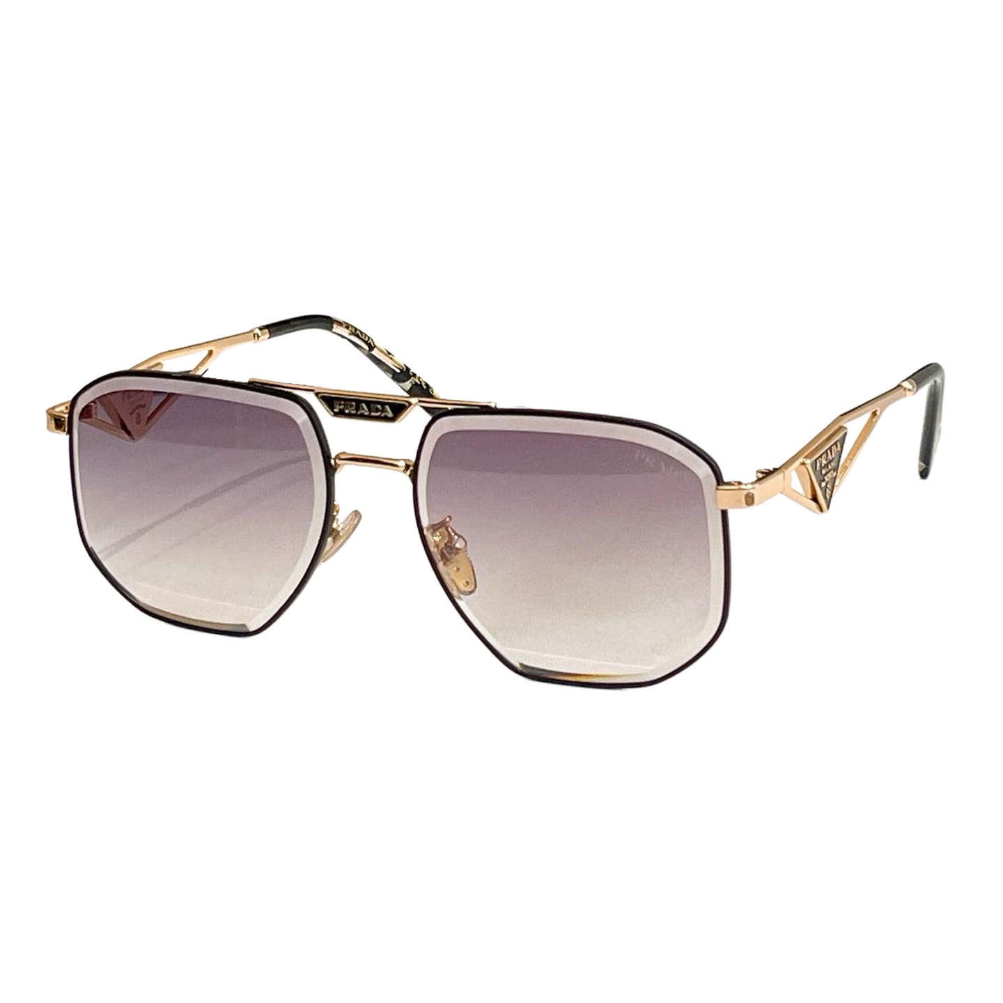 Prada Aviator glasses blue-orange/eggplant/brown/tawny/black color Size 59口18-145