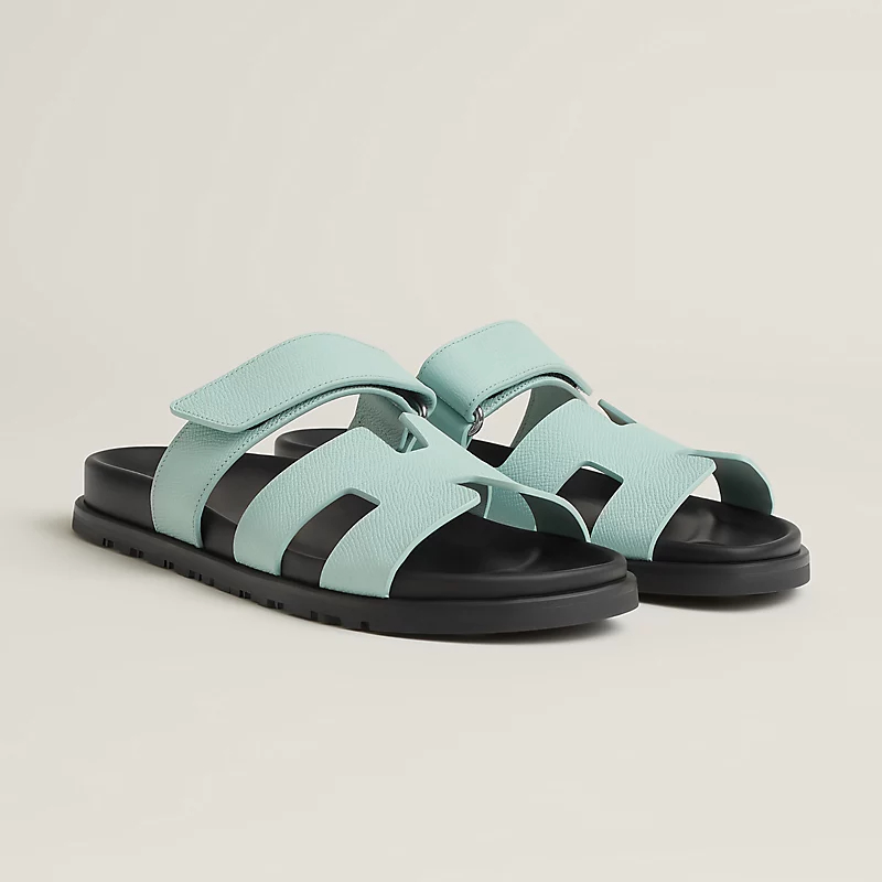 HERMES Chypre Blue Slippers