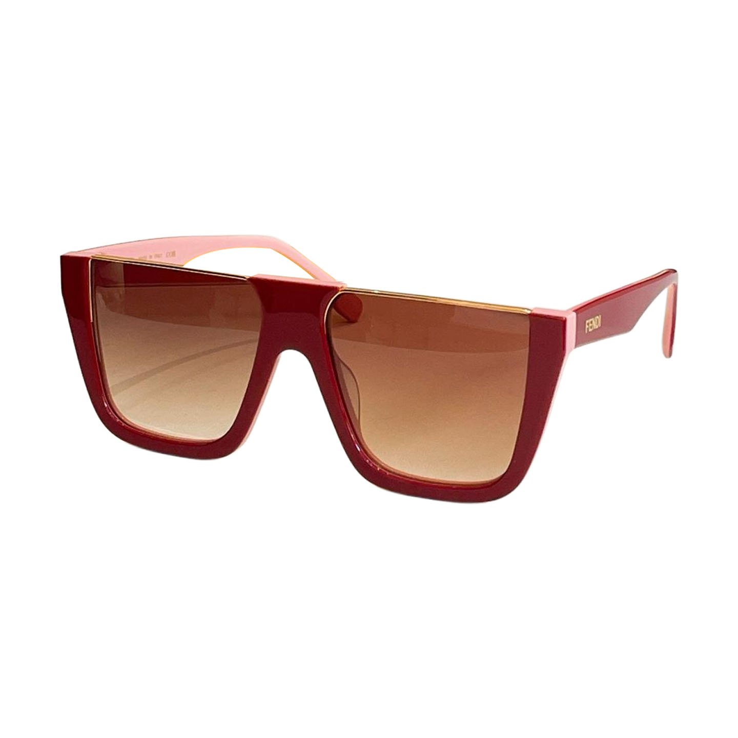 Fendi glasses red/ivory/green/beige/leopard/black color Size 56口17-145