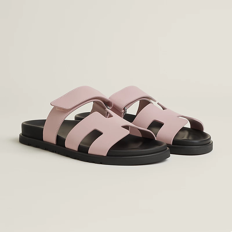 HERMES Chypre pink Slippers