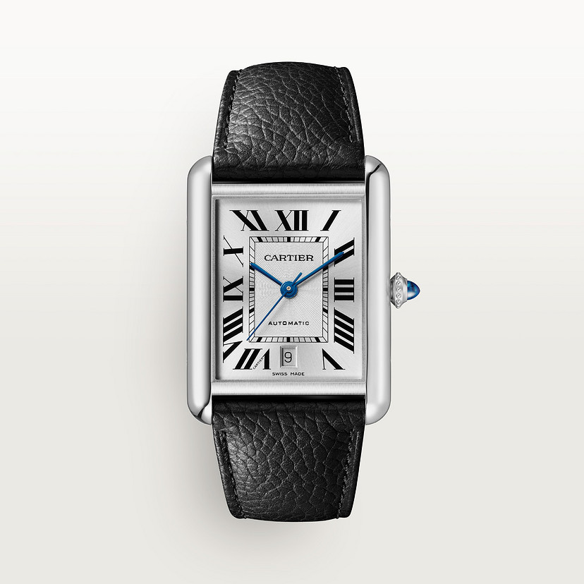 Tank Must watch Extra-large model steel leather CRWSTA0040