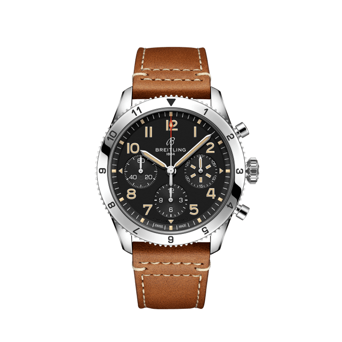 Breitling Classic AVI Chronograph 42 P-51 Mustang Stainless steel Black A233803A1B1X1