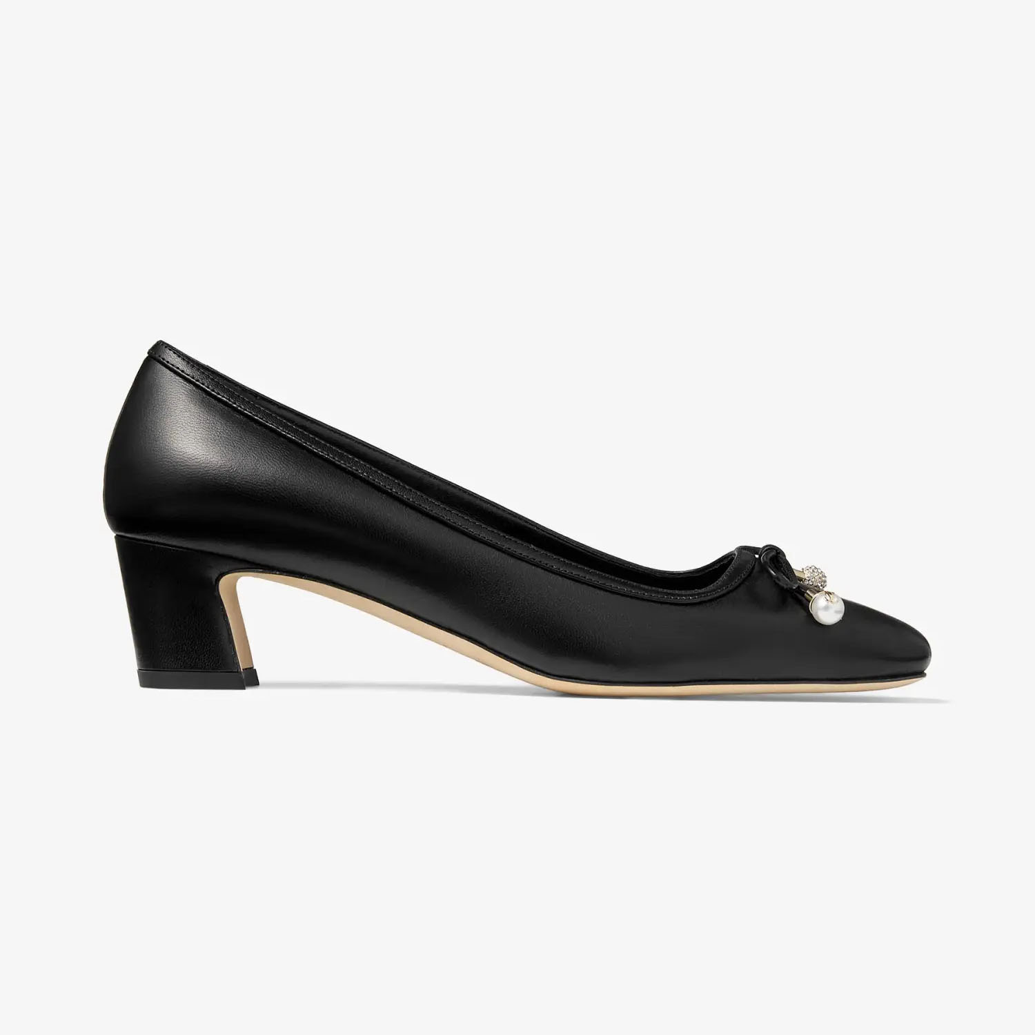 JIMMY CHOO Black leather heels