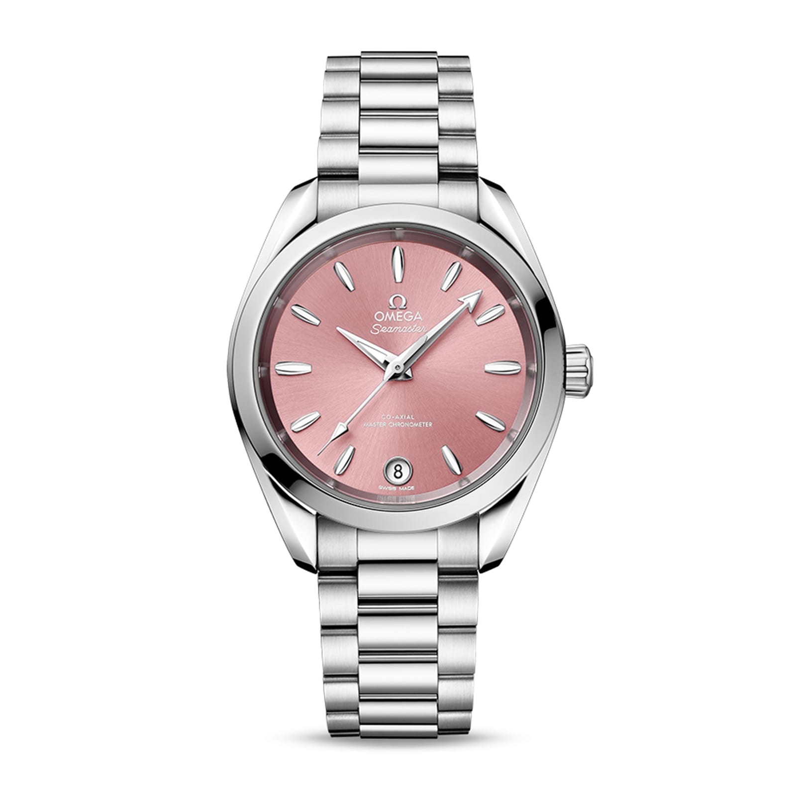 Omega Seamaster Aqua Terra 150m Co Axial Master Chronometer 34mm Ladies Watch Pink O22010342010003