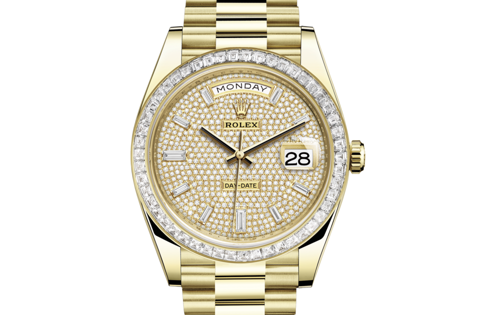 Rolex Day-Date 40 Oyster 40 mm yellow gold and diamonds Diamond-paved dial M228398TBR-0036