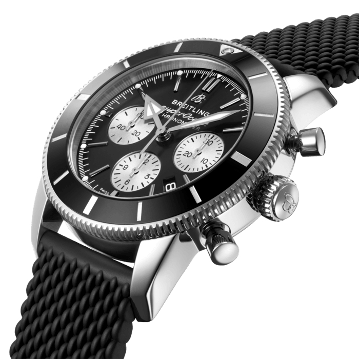 Breitling Superocean Heritage B01 Chronograph 44 Stainless steel Black AB0162121B1S1