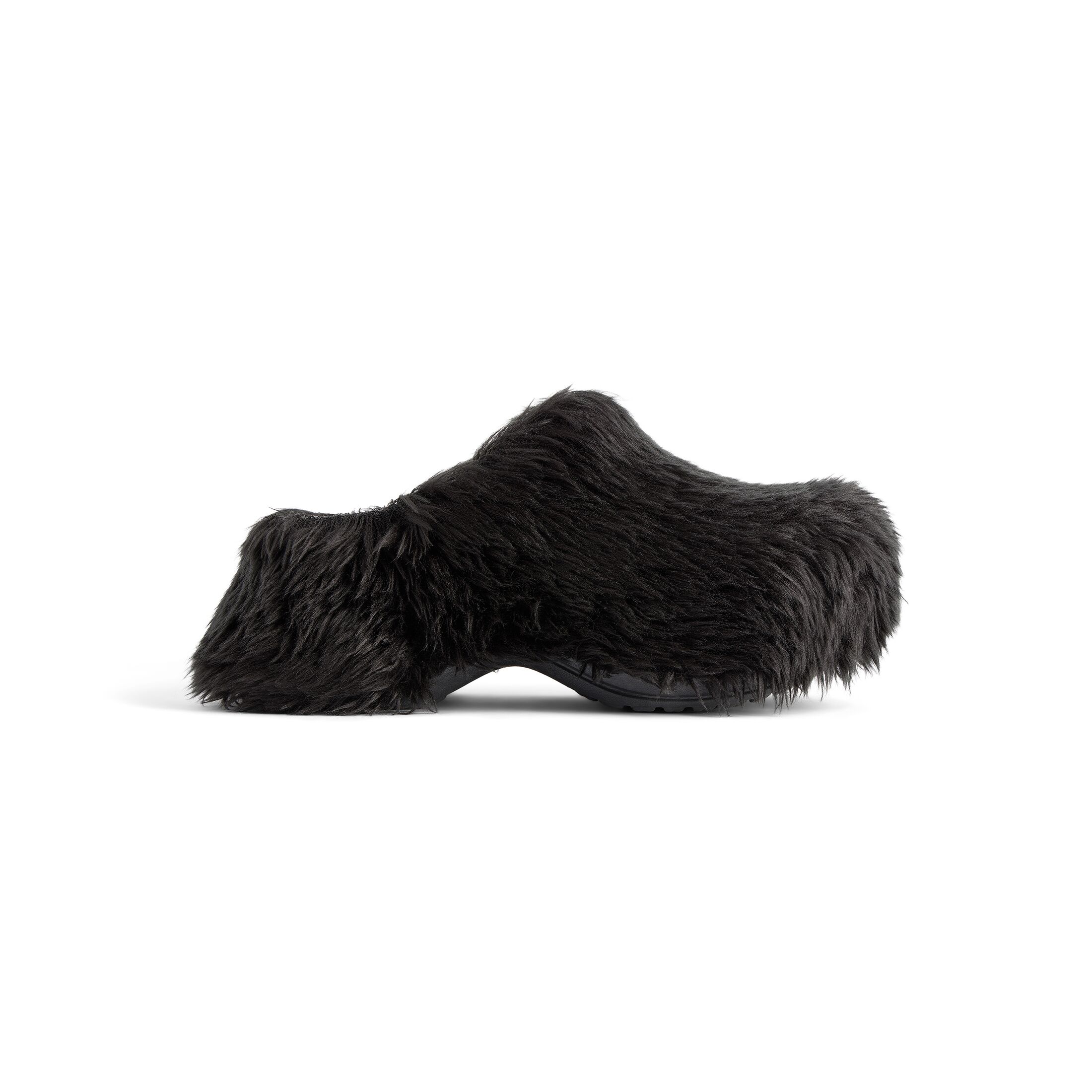 BALENCIAGA Faux fur Muller shoes Slippers