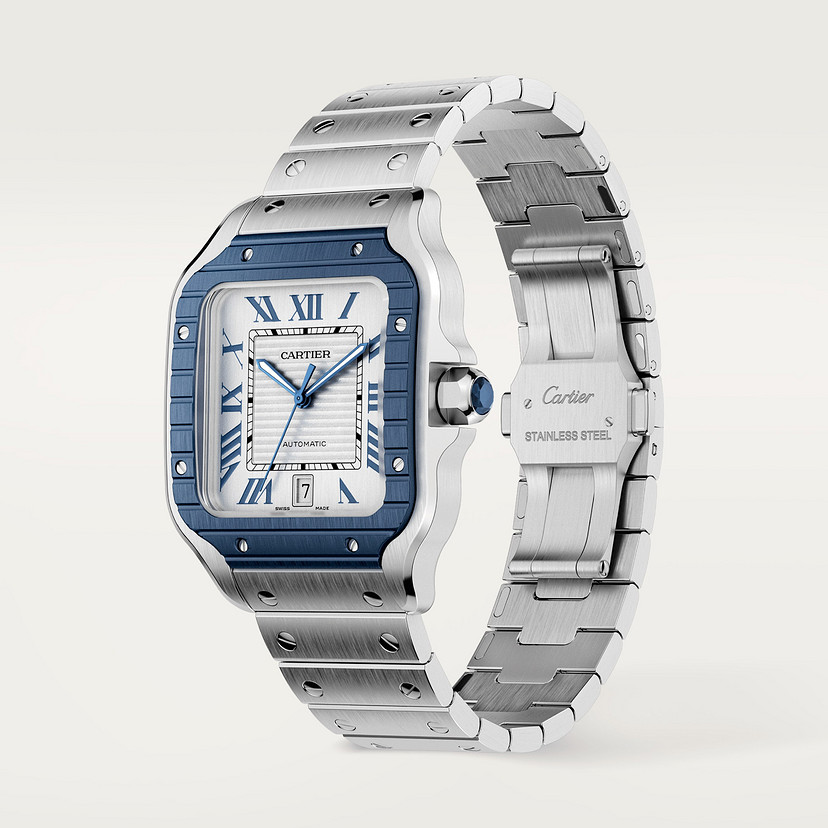 Santos de Cartier watch Large model steel PVD CRWSSA0047