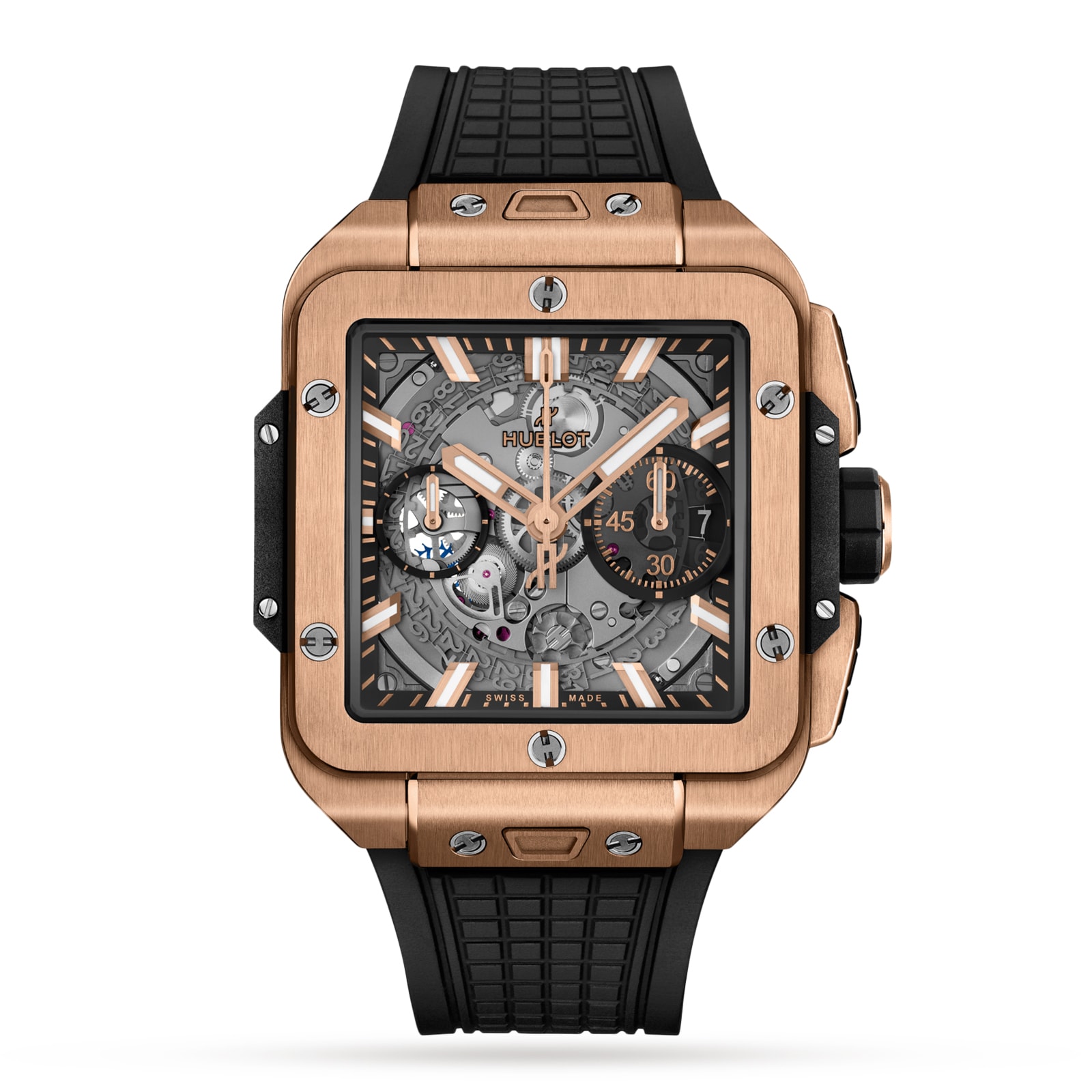 Hublot Square Bang Unico King Gold 42mm Mens Watch 821.OX.0180.RX