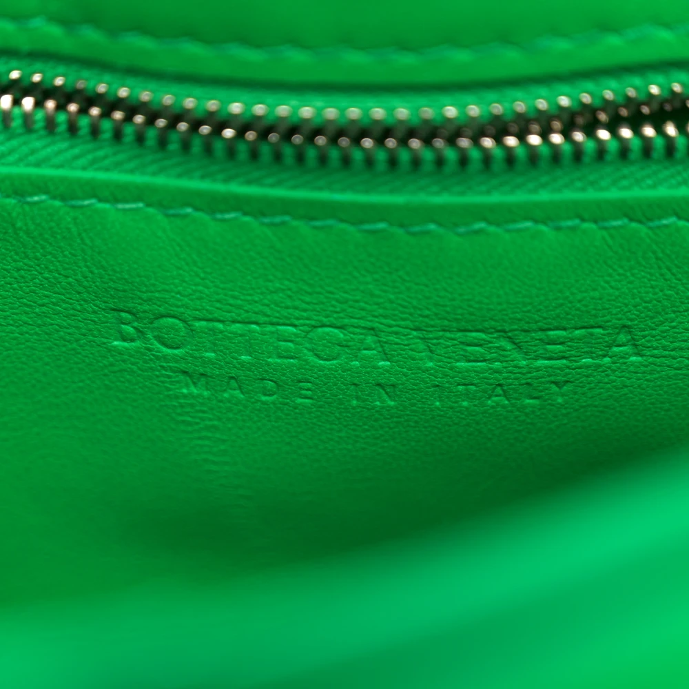 Bottega Veneta Maxi Intreccio Padded Cassette Crossbody Bag Parakeet Nappa Leather Silver Hardware