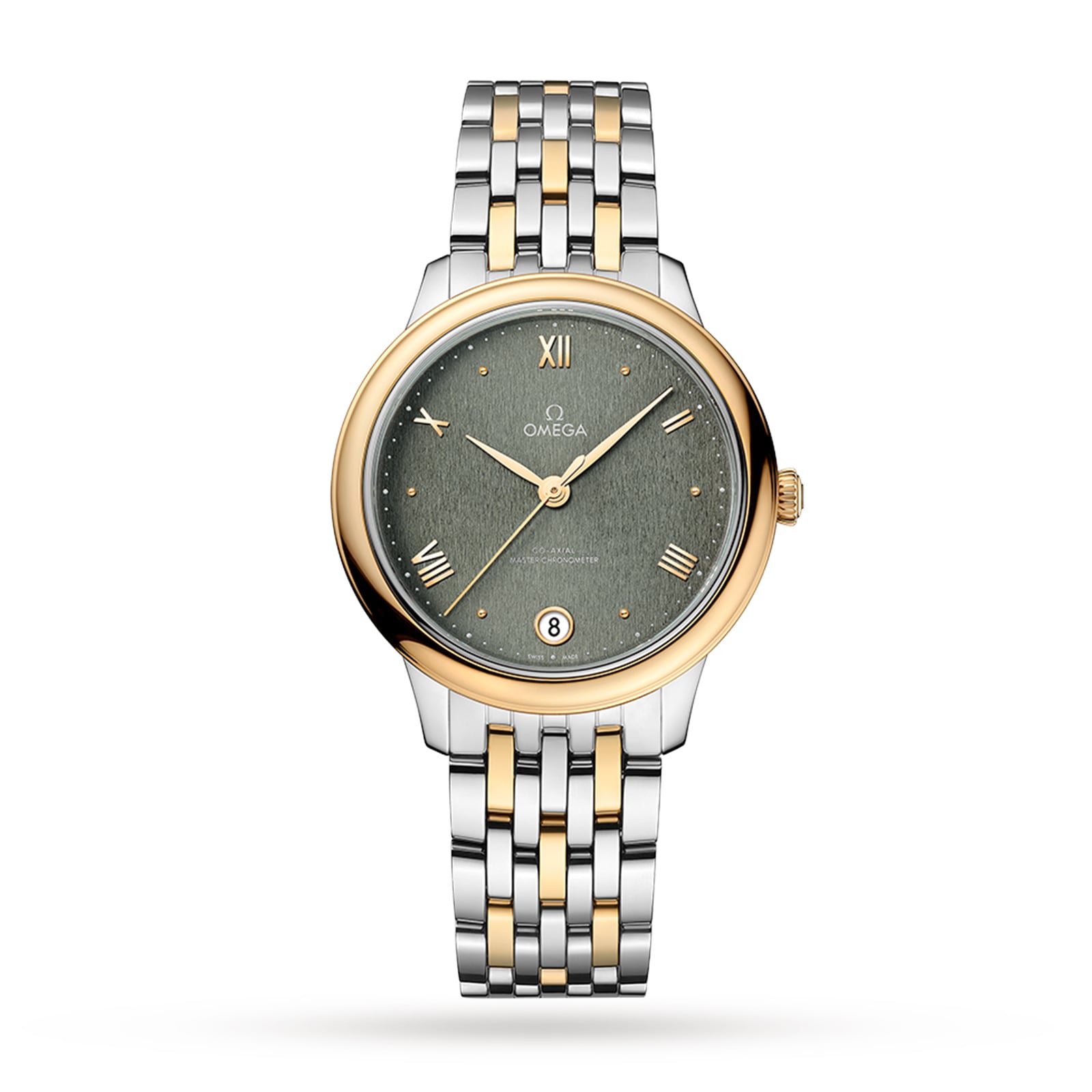 Omega De Ville Prestige Co Axial Master Chronometer 34mm Ladies Watch Green O43420342010001