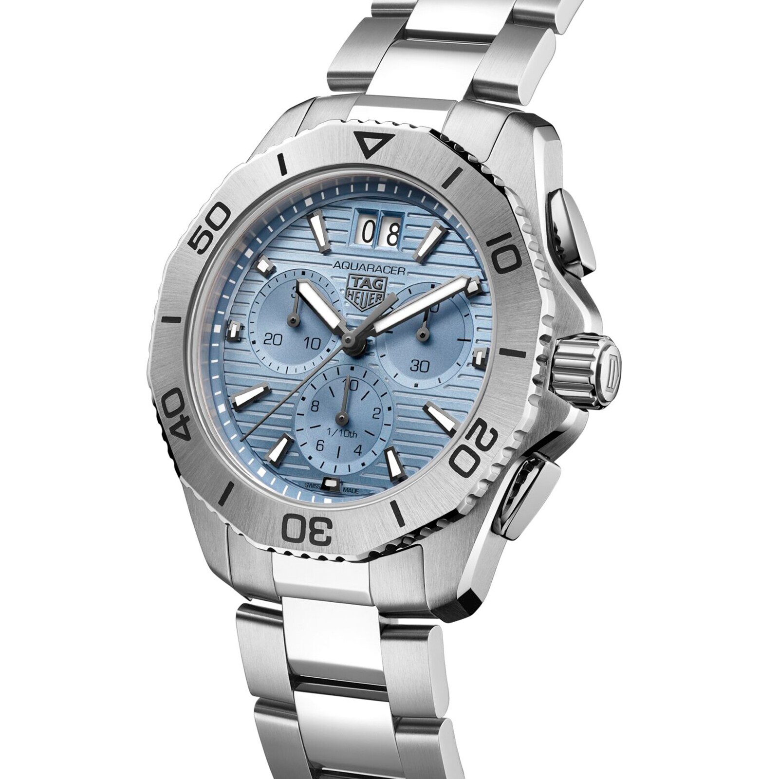 TAG Heuer Aquaracer Chronograph 40mm Mens Watch Blue CBP1112.BA0627
