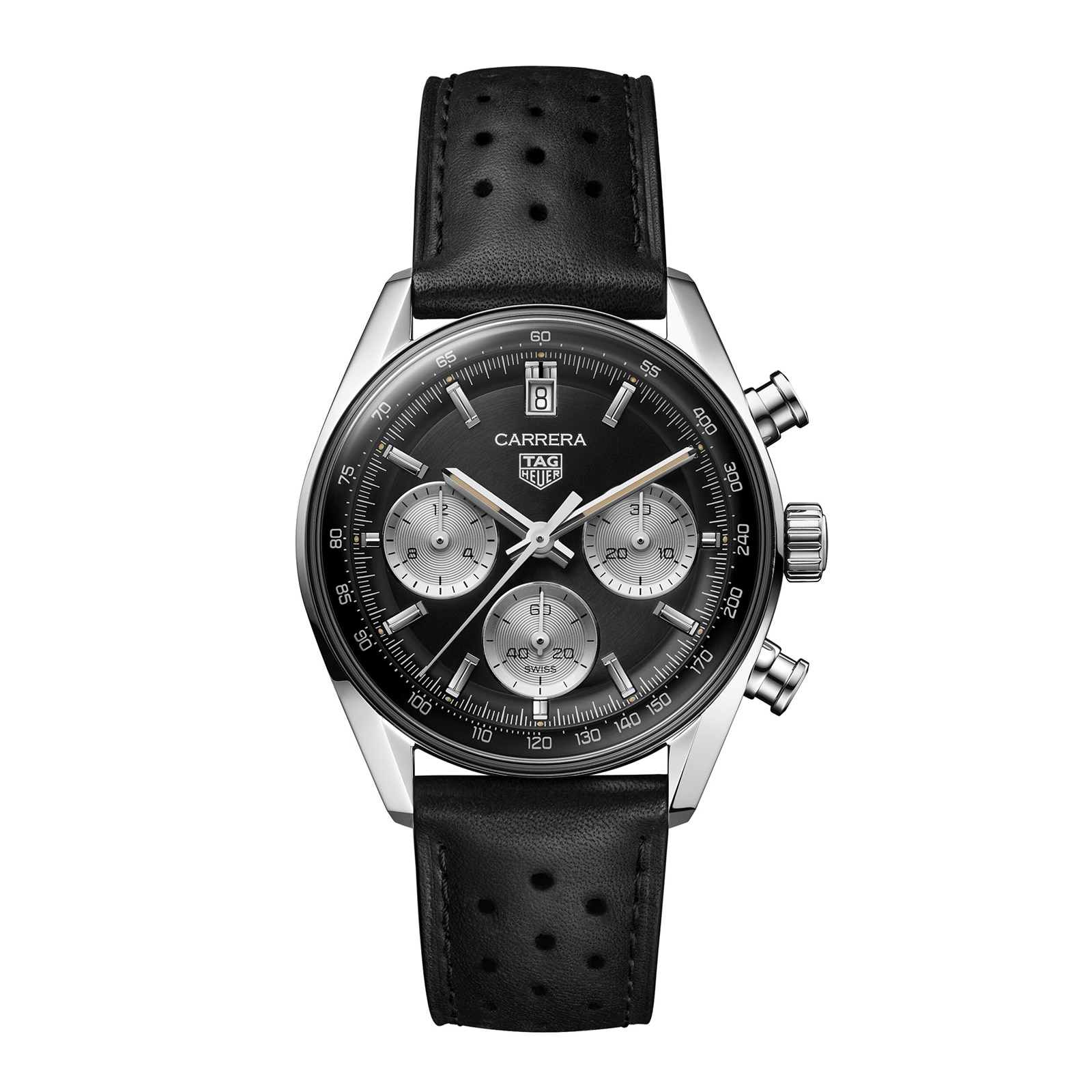 TAG Heuer Carrera Chronograph 39mm Mens Watch Black CBS2210.FC6534