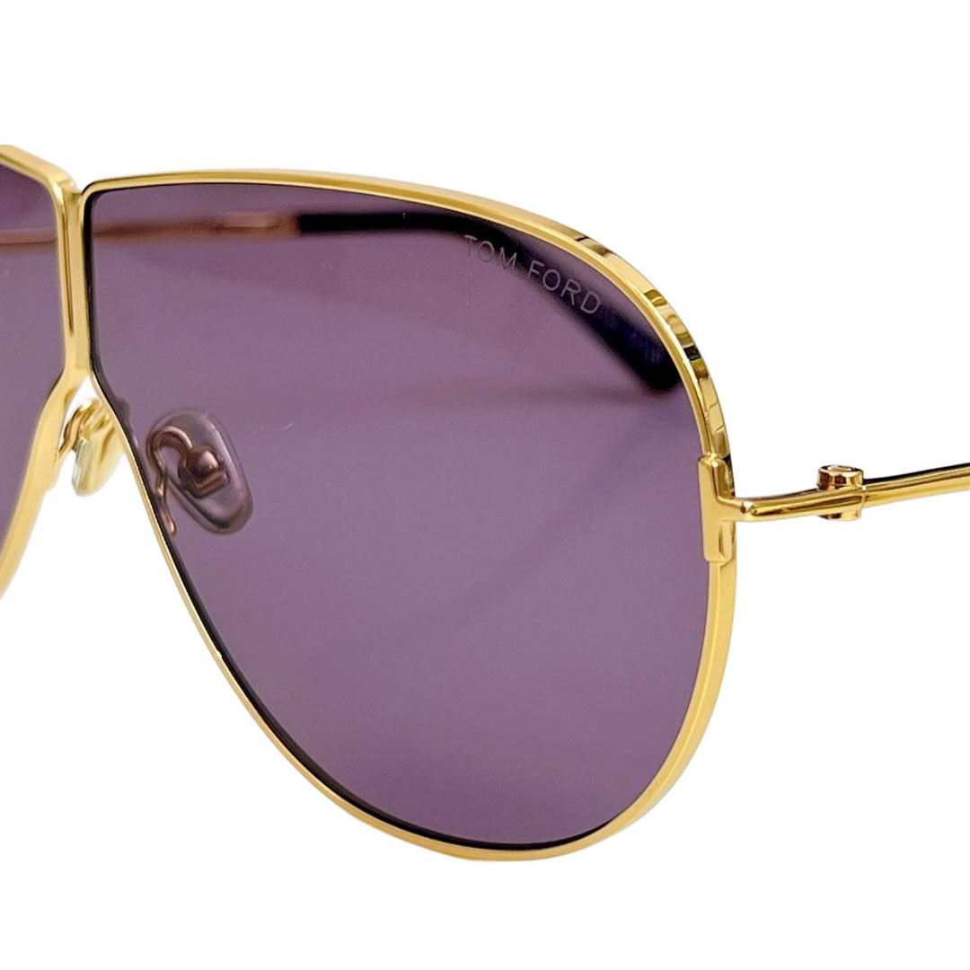 Tom Ford Pilot glasses purple/lime green/yellow/black gold/black silver/brown silver color Size 71口3-135