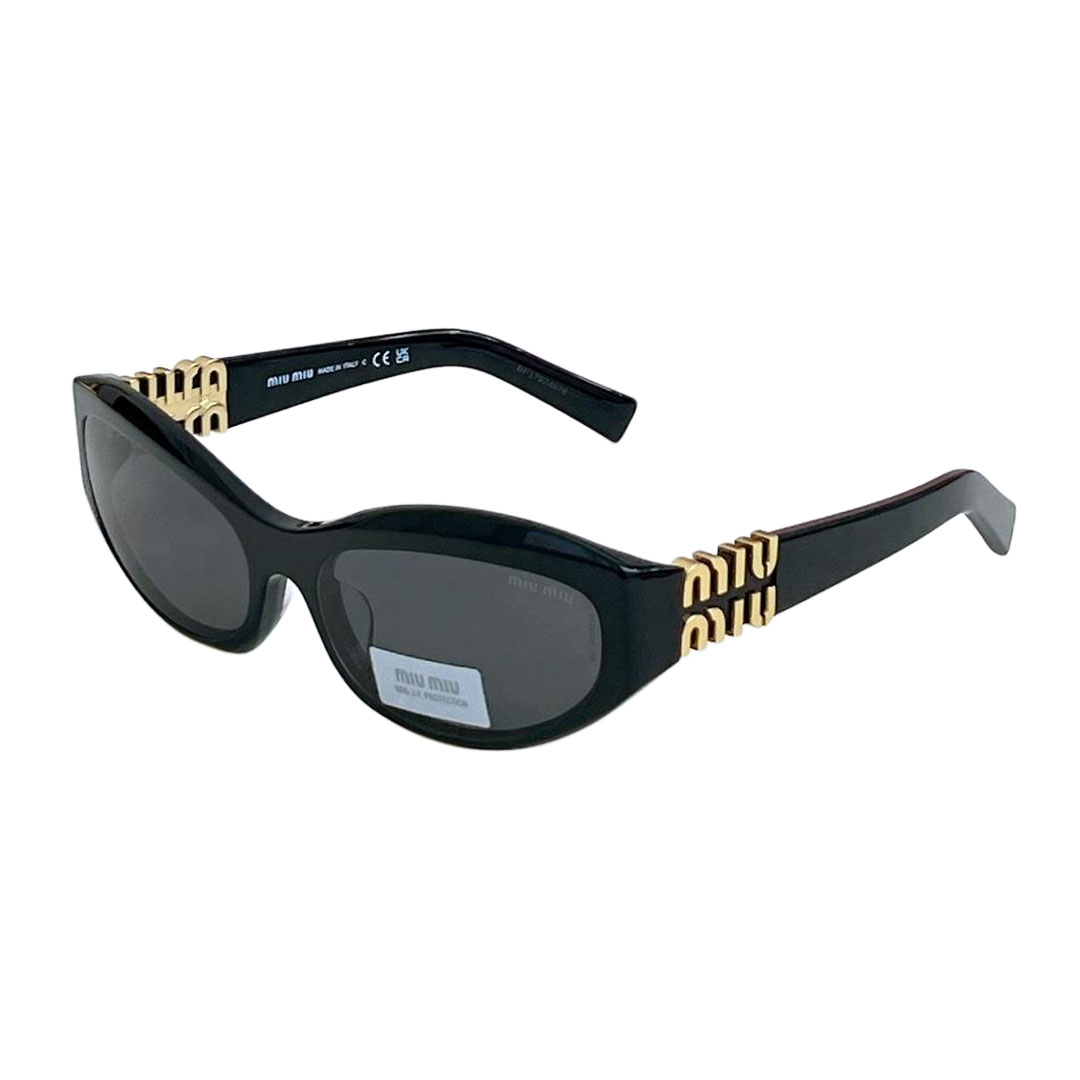 Miu Miu glasses black gold/leopard/apricot/purple color Size 59口17-130