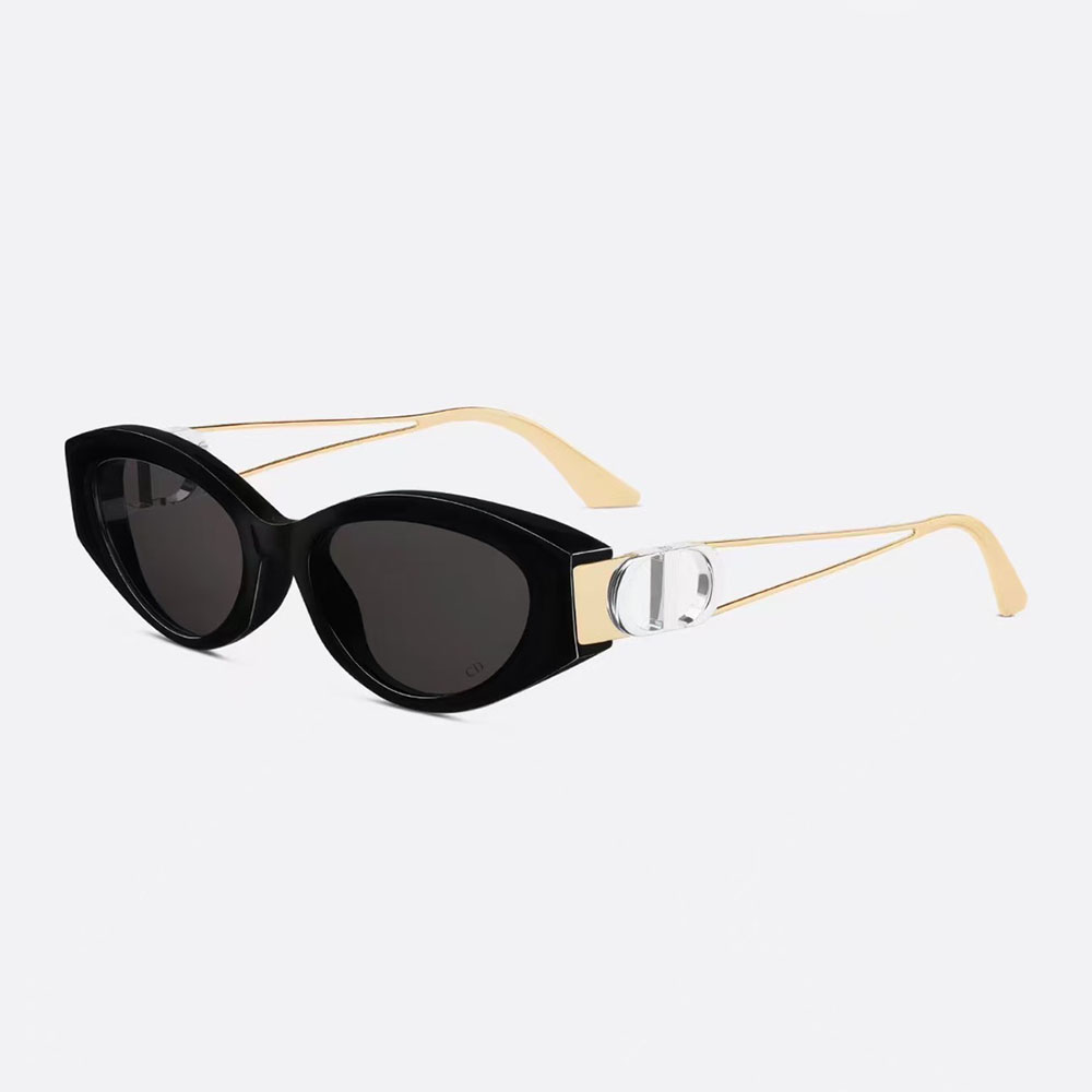 DIOR 30 MONTAIGNE glasses black gold/nude/red color Size 53口19-135