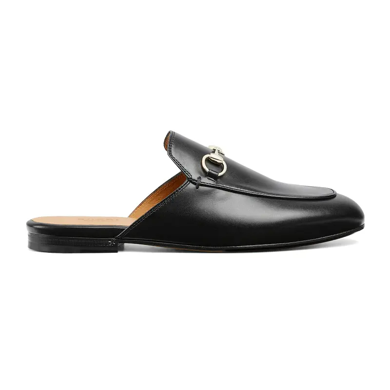 Gucci black baotou slippers