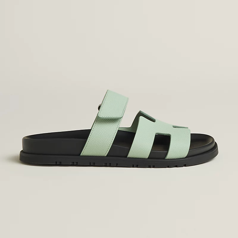 HERMES Chypre Blue Slippers