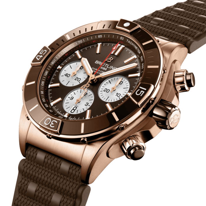 Breitling Super Chronomat B01 44 18k red gold Brown RB0136E31Q1S1