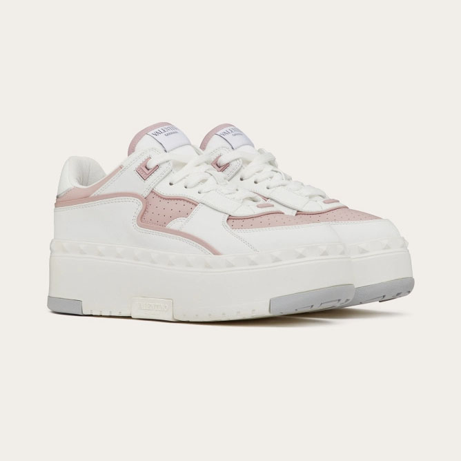 VALENTINO FREEDOTS XL Women's calf leather sneakers