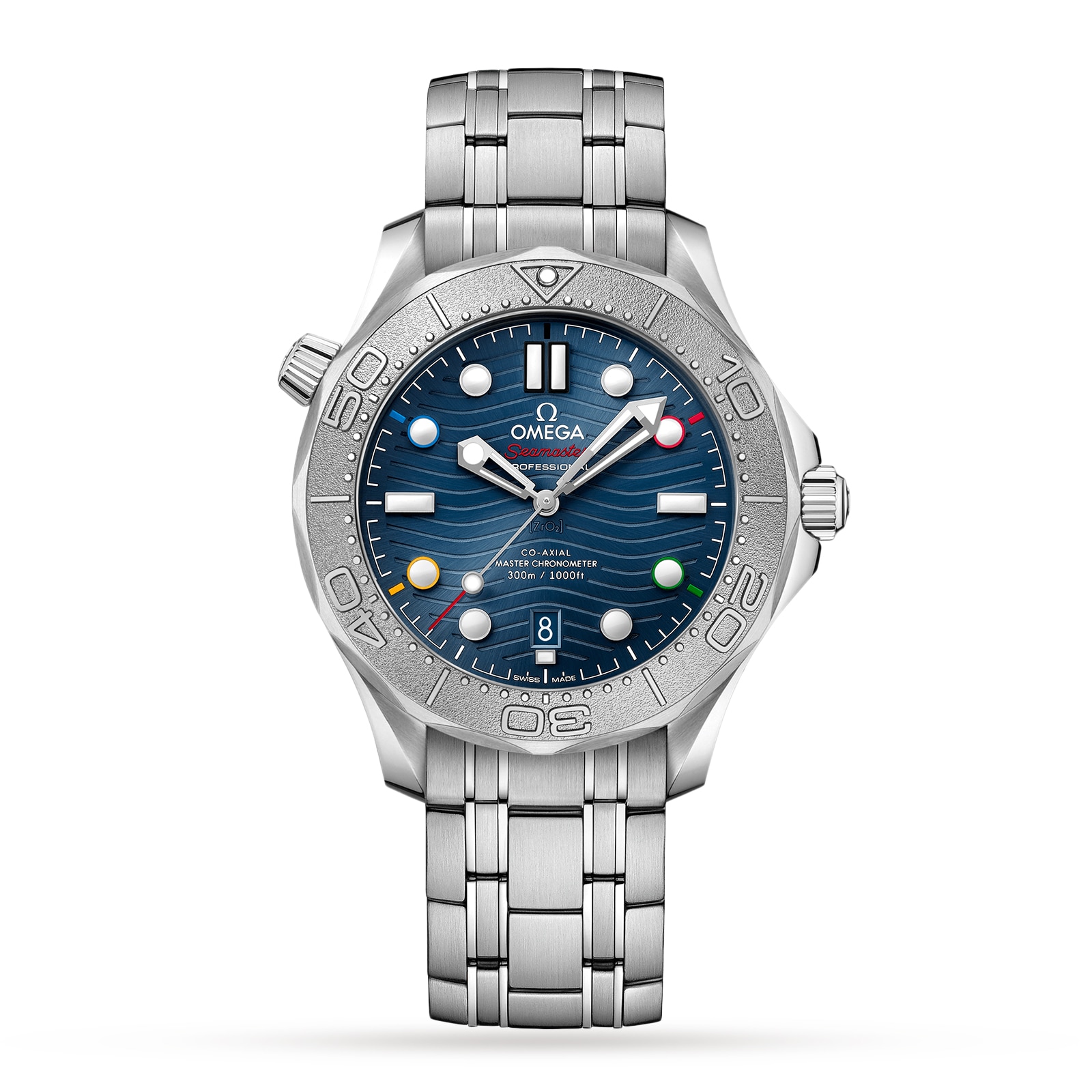 Omega Seamaster  dblquote.Beijing 2022 dblquote. Diver 300M Co Axial Master Chronometer 42mm Mens Watch O52230422003001