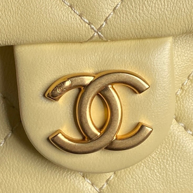 Chanel Yellow / Pink / Grey / Black Quilted Lambskin Leather Backpacks