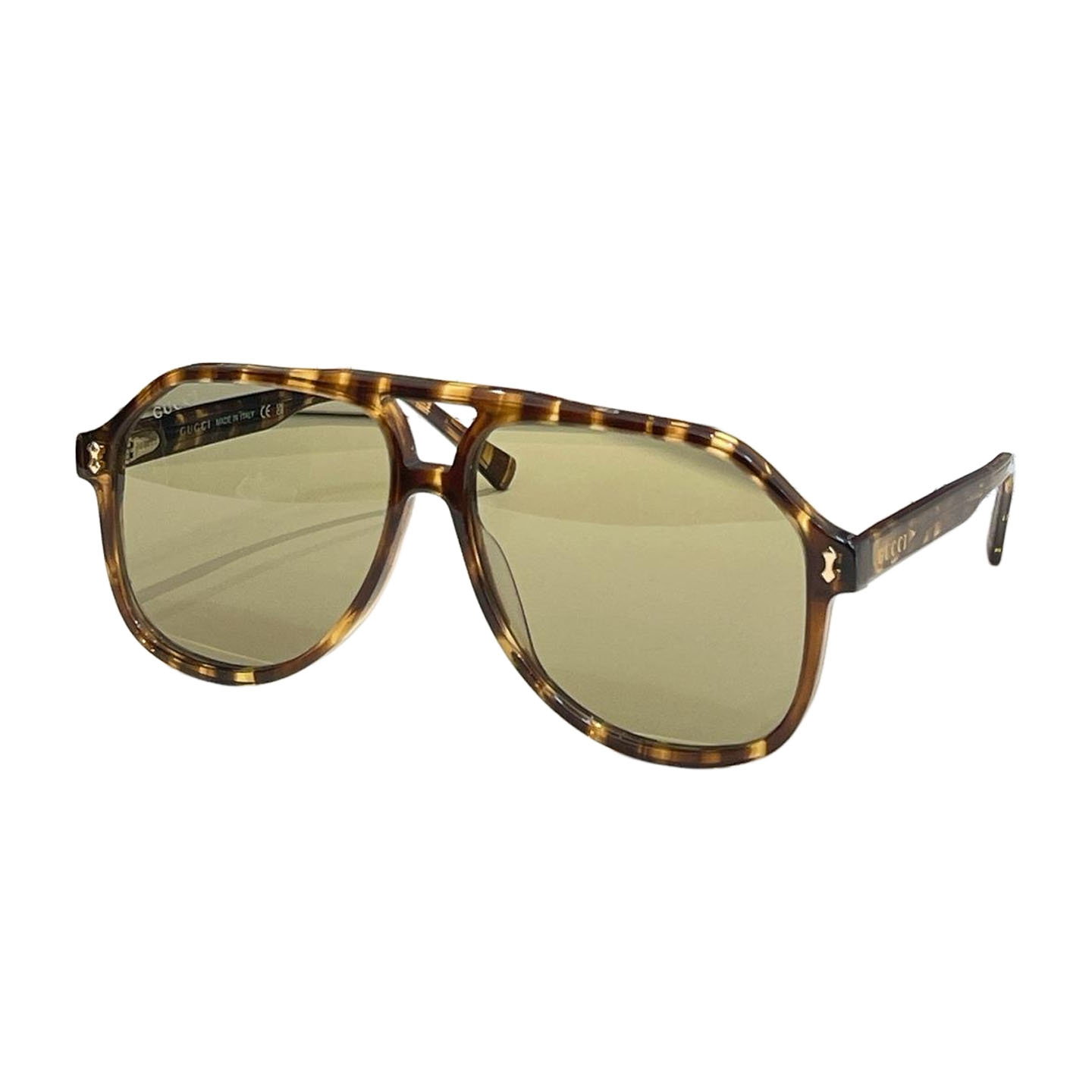 Gucci Aviator glasses leopard brown/leopard green/black/eggplant/leopard yellow/red/green/tawny Size 58口14-145