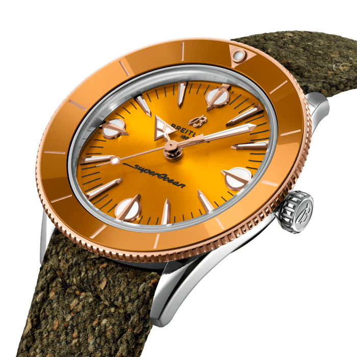 Breitling Superocean Heritage 57 Highlands Stainless steel 18k red gold Mustard U10340281I1A1