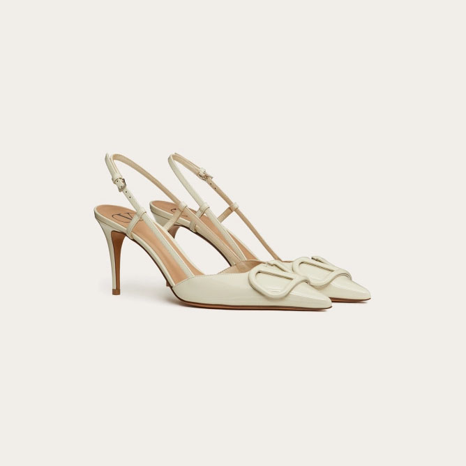 VALENTINO Patent leather strappy heels (8cm high heel)